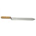 Нож пасечный 395 мм нержавейка зубчатый с деревянной ручкой